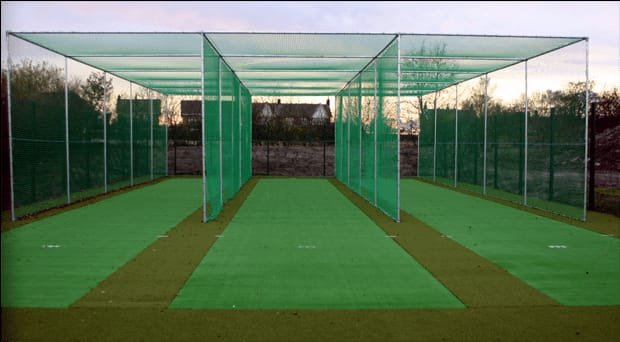Real badminton net installation