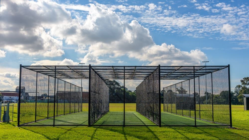 Real outdoor sports net enclosure