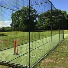 Real sports practice cage net installation
