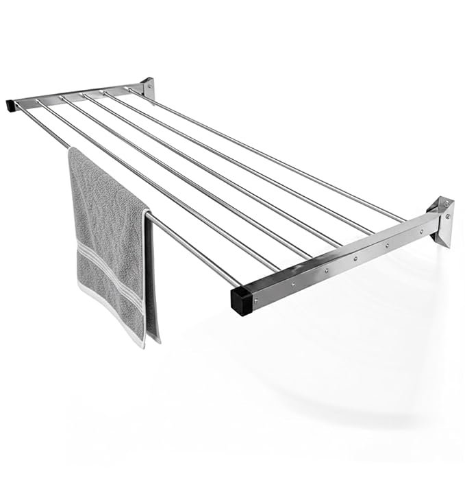 Real wall-mounted cloth hanger installation